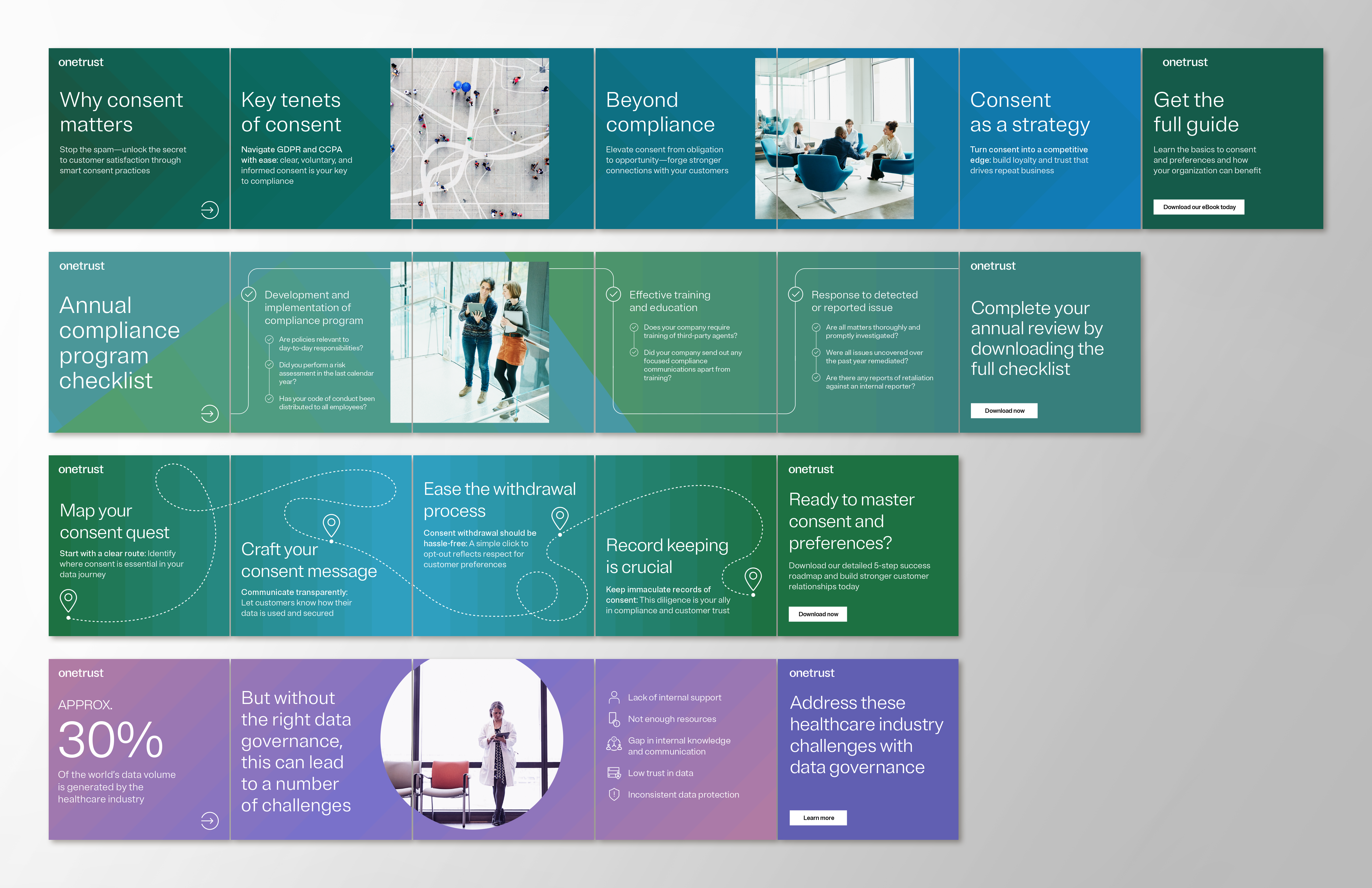 OneTrust social carousel design